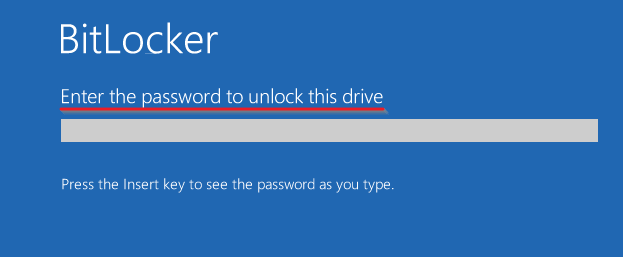 unlock bitlocker at startup