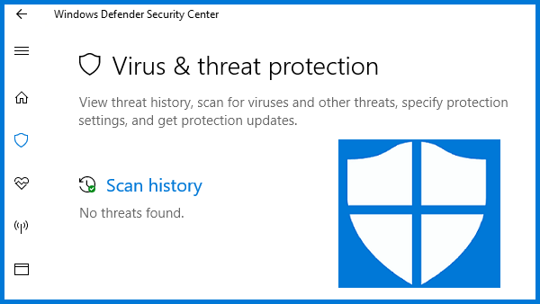 find and delete scan history of windows 10 defender