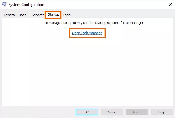 click Open Task Manager