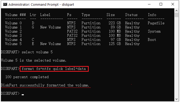 format partition