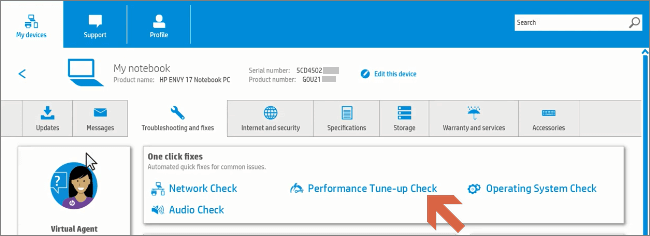 click performance tune up check