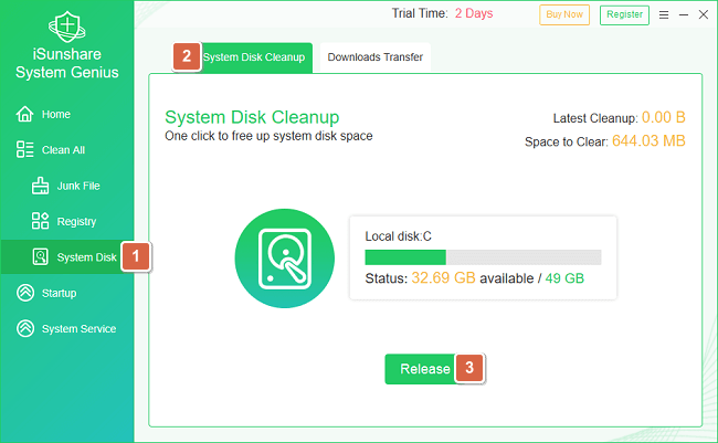 system disk cleanup