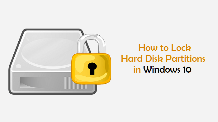 lock hard disk partitions windows 10