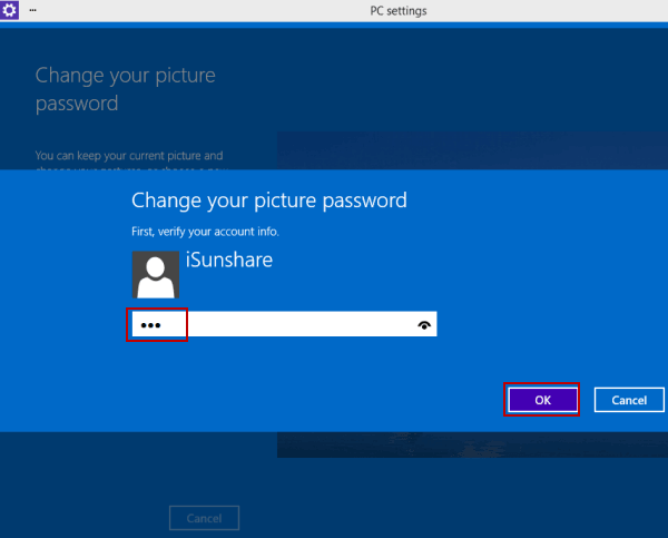 enter user password