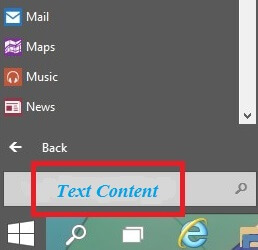 search in Start Menu