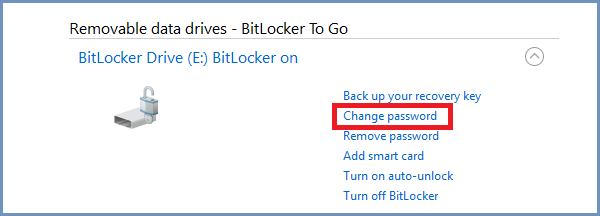 choose change password option