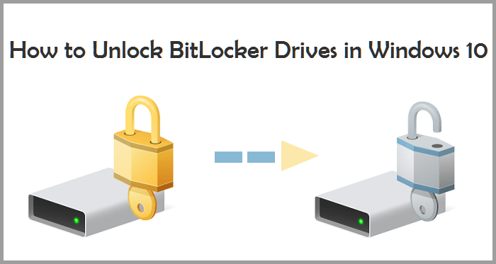 unlock bitlocker drives in windows 10