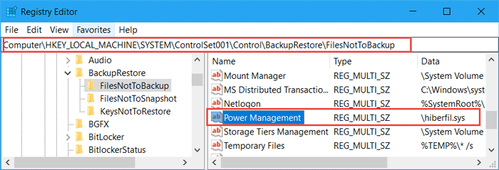 find out hiberfil sys