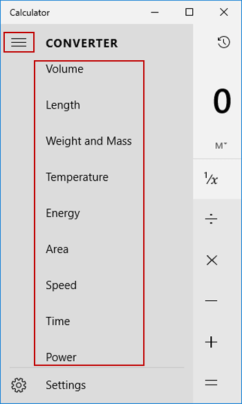 choose converter