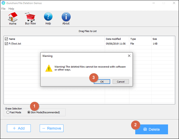 How to delete files