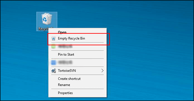 empty Recycle Bin