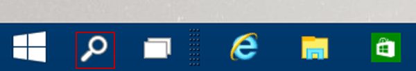 Replace Search Box With Search Icon On Taskbar In Windows 10