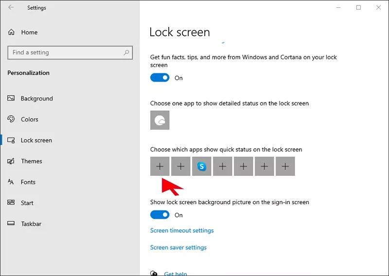 click Plus icon