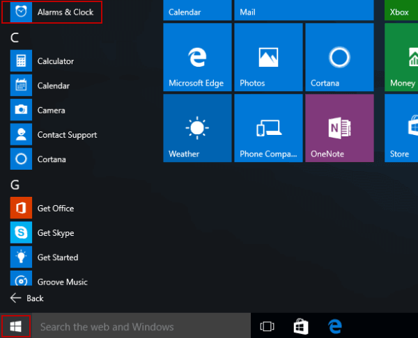 How to Set Alarm in Windows 10