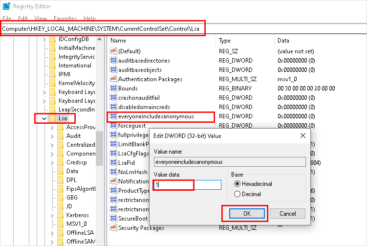 change value data to 1