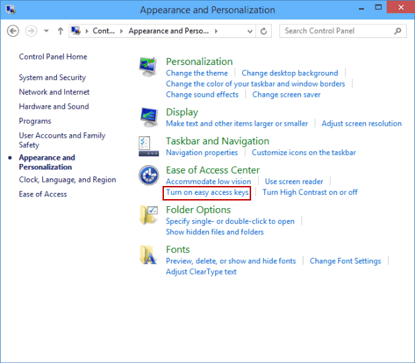 How To Turn On And Turn Off Toggle Keys In Windows 10