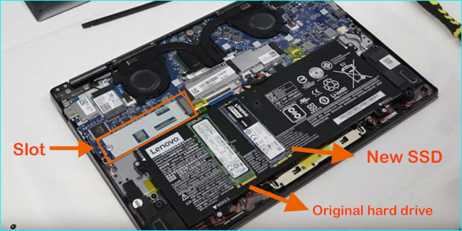 replace lenovo hard drive with SSD