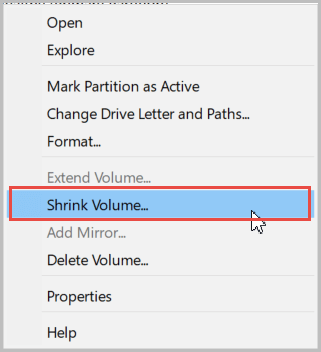 shrink volum