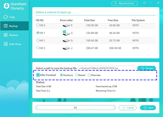 after finished settings