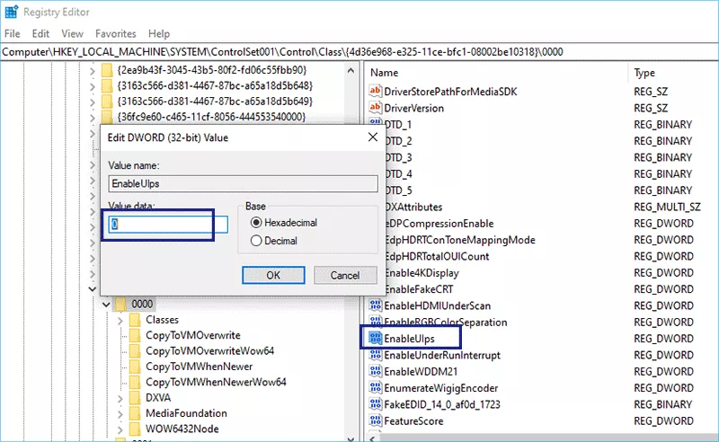 disable ULPS for AMS GPUs