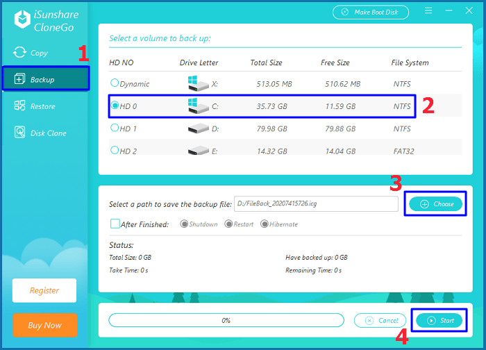 create Windows 10 backup