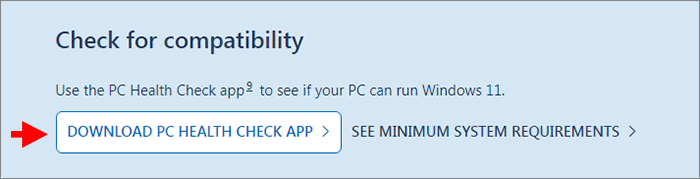 download PC health check app