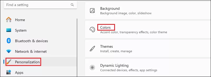 Windows 11 Personalization
