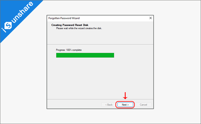 creating password reset disk