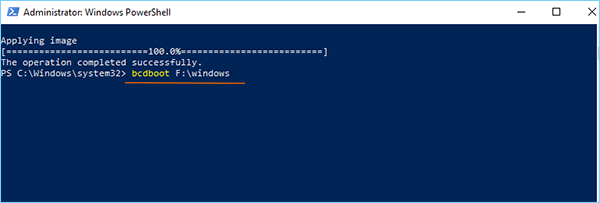 enter command to add Windows 11 boot option