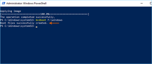 Windows 11 boot option is created successfully