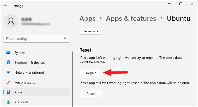 how to repair wsl windows 11