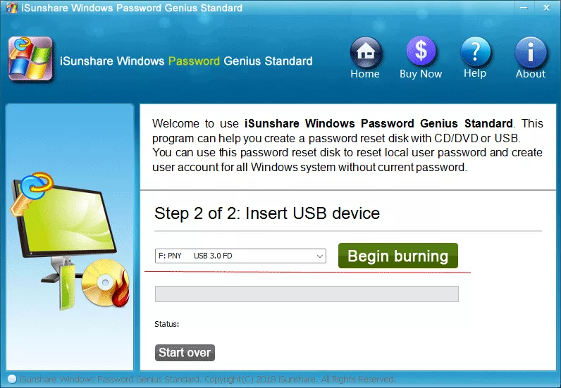 create password reset disk