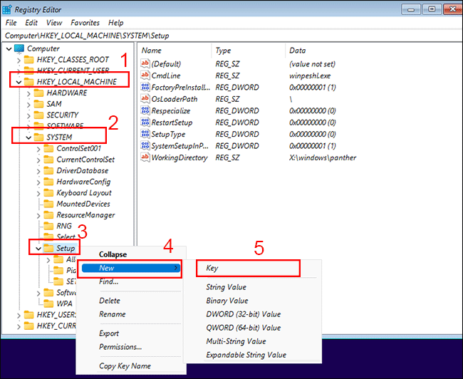 create a new folder under Setup