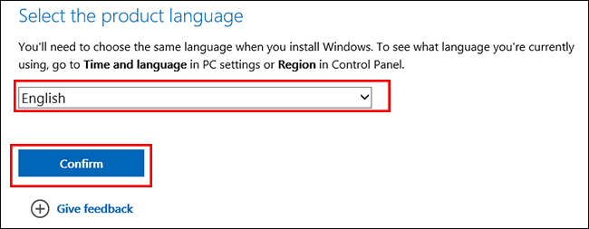 select English as Windows 11 language