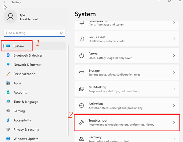 hit system and tap troubleshooter