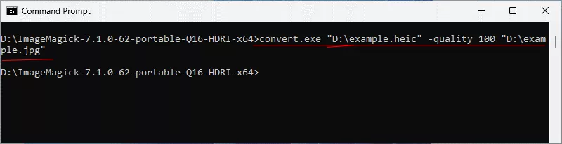 use command line to convert HEIC to JPG
