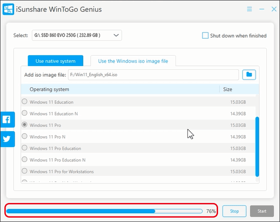 creating Windows 11 bootable USB drive