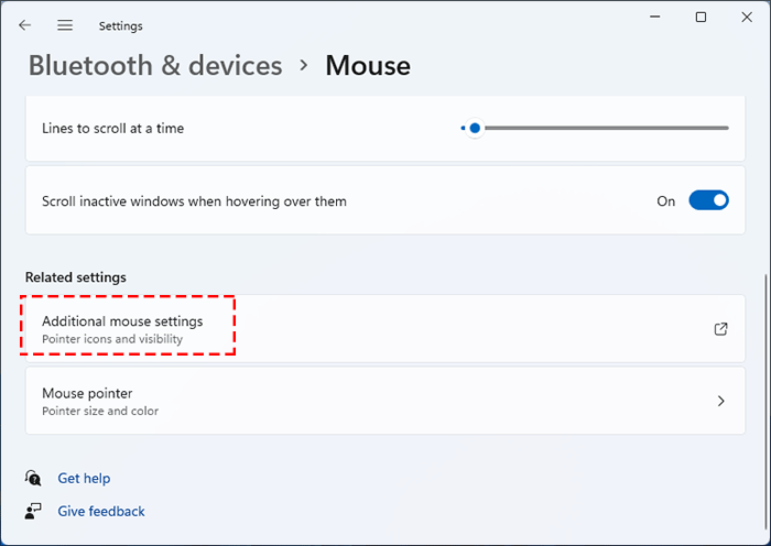 How to change mouse pointer color and size on Windows 11