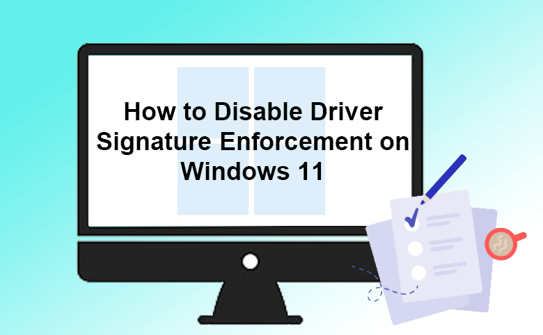 disable driver signature enforcement in Windows 11