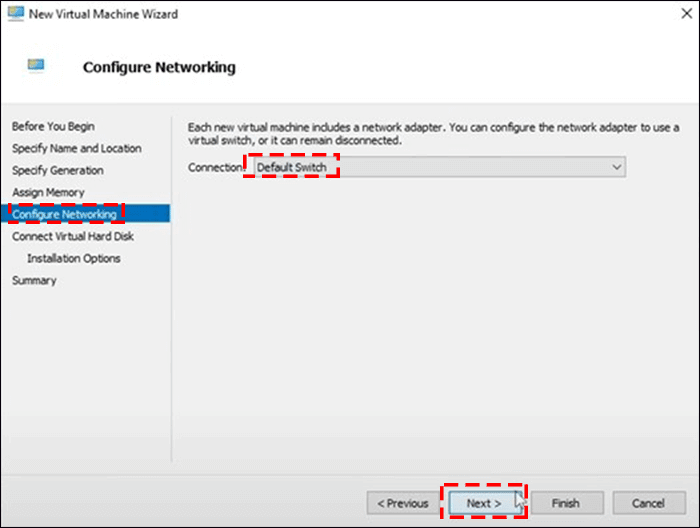 configure the network adapter