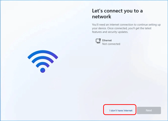 select I dont have internet