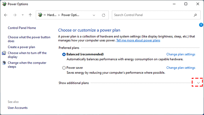 click Show additional plans