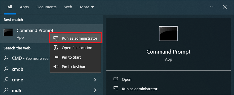 run as administrator