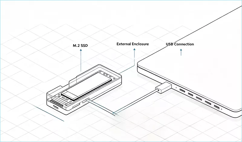 connect M2 SSD