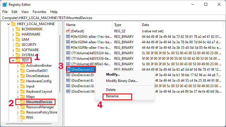 rename dosdevices c file