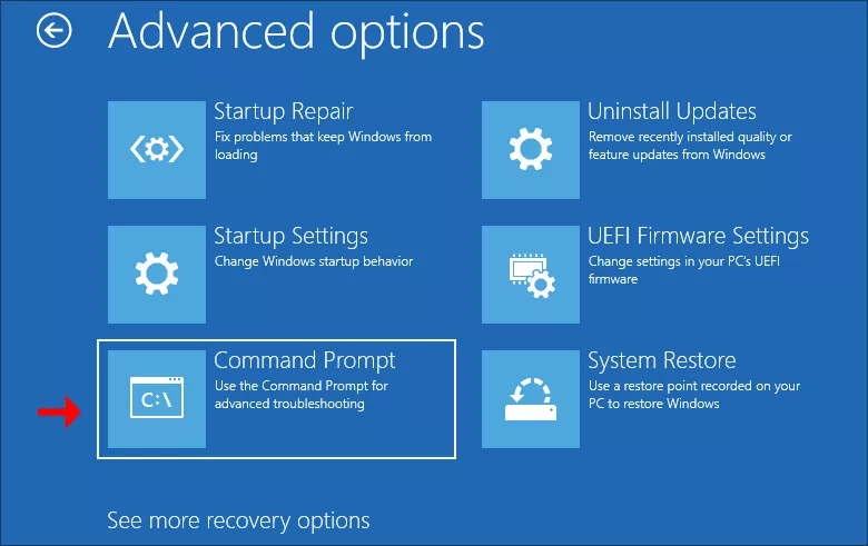 choose Command Prompt