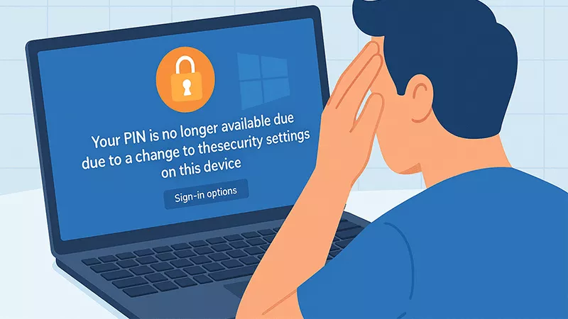 Your PIN is no longer available