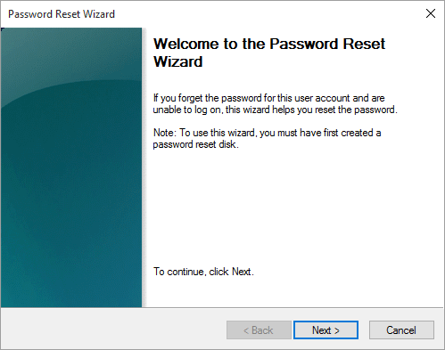 reset windows 7 password with usb password reset disk