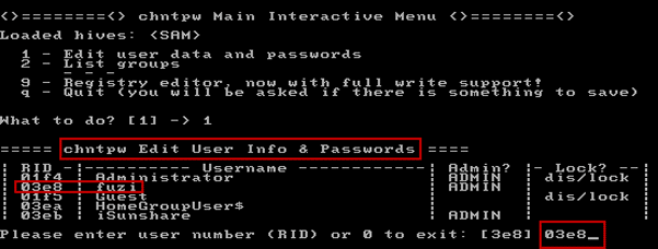 select win 7 user to edit password