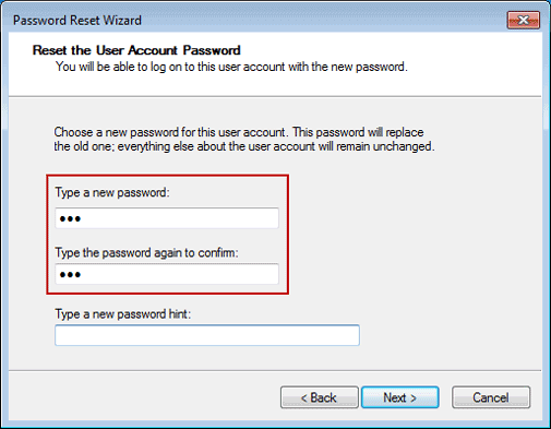 laptop password reset windows 7